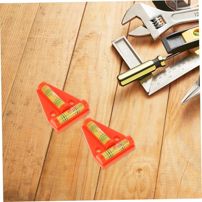 4Pcs Mini T Shaped Acrylic Spirit Level High Precision Tool For Furniture Tripods Camera - Image 5